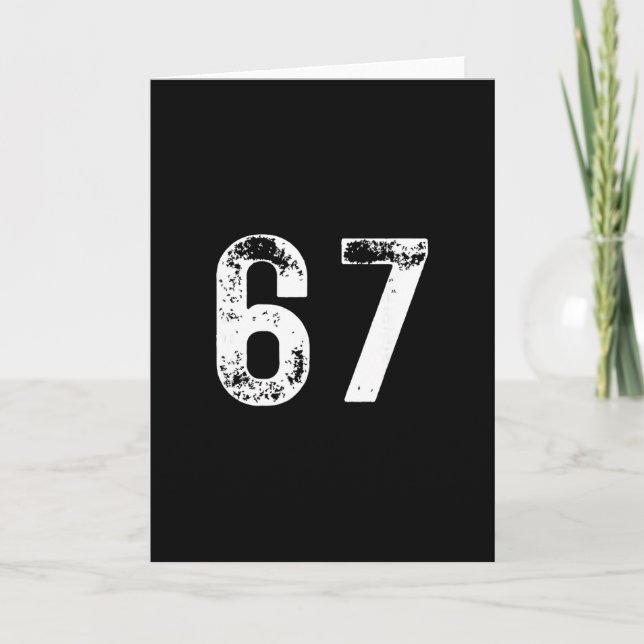 67 - Funny Meme Karte (Vorderseite)