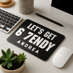 67 Funny Meme Lasst uns sechs Seven Sendy 6 7endy  Mousepad