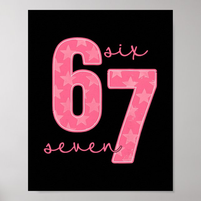 67 Funny Meme Poster (Vorne)