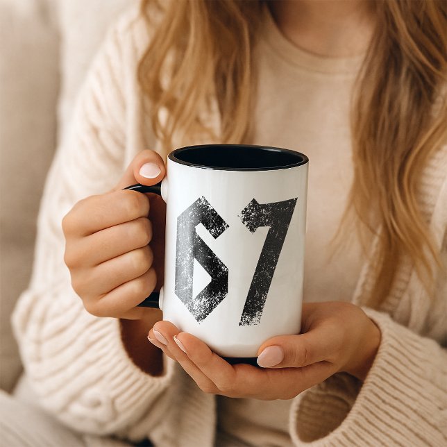 67 Funny Meme Six Seven Gen Alpha Tasse (Von Creator hochgeladen)