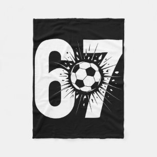 67 Fußball-Einfluss für Kinder-Teenager-Athlet-Tra Fleecedecke