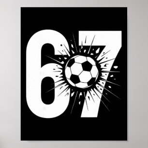 67 Fußball-Einfluss für Kinder-Teenager-Athlet-Tra Poster