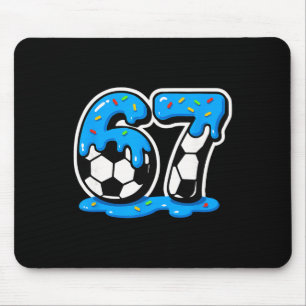 67 Fußball Eis Drip Gehirn Fäulnis Meme Mousepad