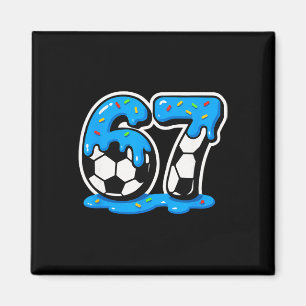 67 Fußball-Eiscreme-Tropf-Gehirn-Fäulnis-Meme Magnet