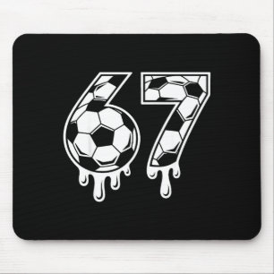 67 Fußball Eiscreme-Tropfen Gen Alpha Six Seven Me Mousepad