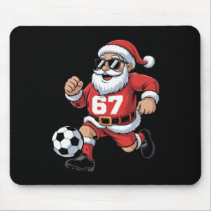 67 Fußball-Santa-Design für Weihnachten-Sportfans Mousepad