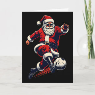 67 Fußball Santa Six Seven Meme Weihnachten Sport Karte