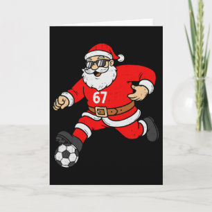 67 Fußball Santa Six Seven Meme Weihnachten Sport Karte