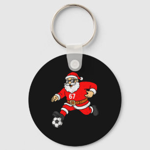 67 Fußball Santa Six Seven Meme Weihnachten Sport  Schlüsselanhänger