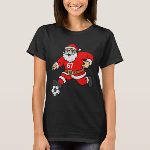 67 Fußball Santa Six Seven Meme Weihnachten Sport T-Shirt