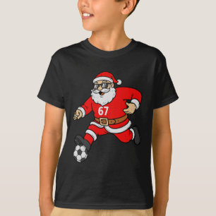 67 Fußball Santa Six Seven Meme Weihnachten Sport T-Shirt