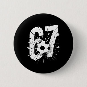 67 Fußball Sechs Sieben 6 7 Meme 67 _2 Button
