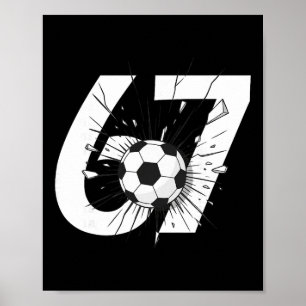 67 Fußball Sechs Sieben 6 7 Meme 67 _3 Poster