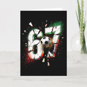 67 Fußball Sechs Sieben 6 7 Meme 67 Lustige Weihna Karte