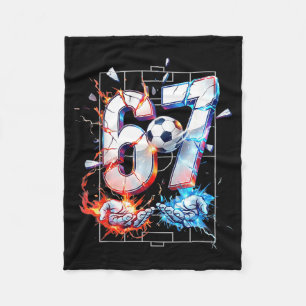 67 Fußball Sechs Sieben Fußball 6 7 Kinder Jungen Fleecedecke