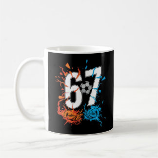 67 Fußball Sechs Sieben Fußball 6 7 Kinder Jungen Kaffeetasse