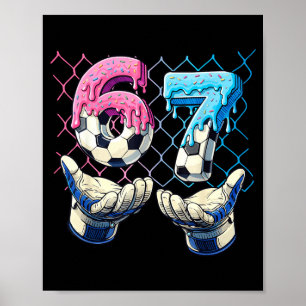 67 Fußball Sechs Sieben Meme Kinder Fußball Lustig Poster