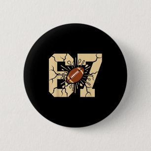 67 Fußball Six Seven 6 7 Meme - Lustig 6-7 Drip Am Button