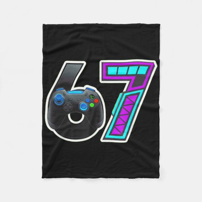 67 Gamer-Konsole-Controller-Design  Fleecedecke (Vorderseite)