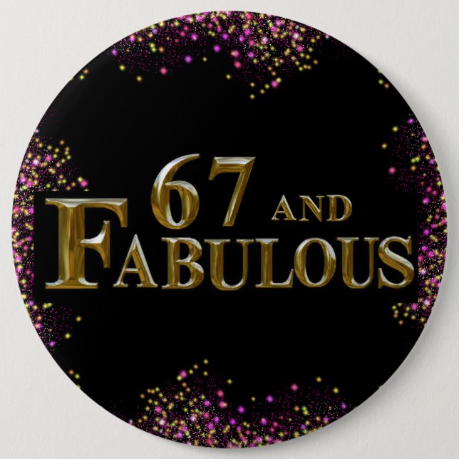 67. Geburtstag Button (Vorderseite)