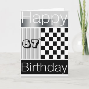 67. Geburtstag Karte