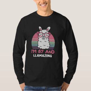 67. Geburtstag Llamazing Llama 67 Jahre alt Geburt T-Shirt