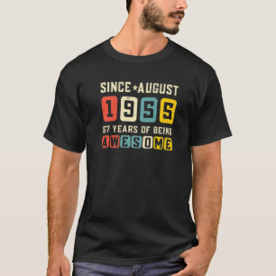 67. Geburtstag Phantastisch Seit August 1955 Vinta T-Shirt