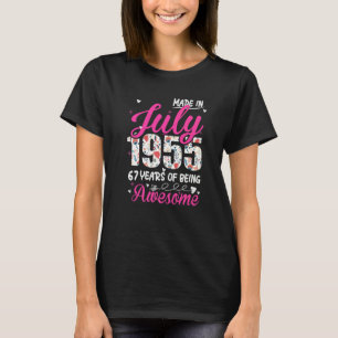 67. Geburtstag Phantastisch seit Juli 1955 T-Shirt