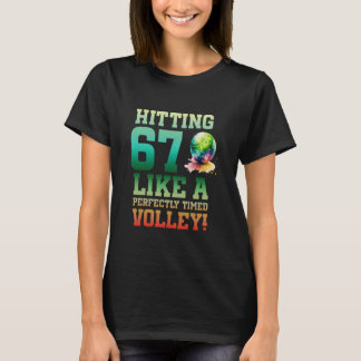 67. Geburtstag Tennis 67 Jahre alt Tennisspieler B T-Shirt