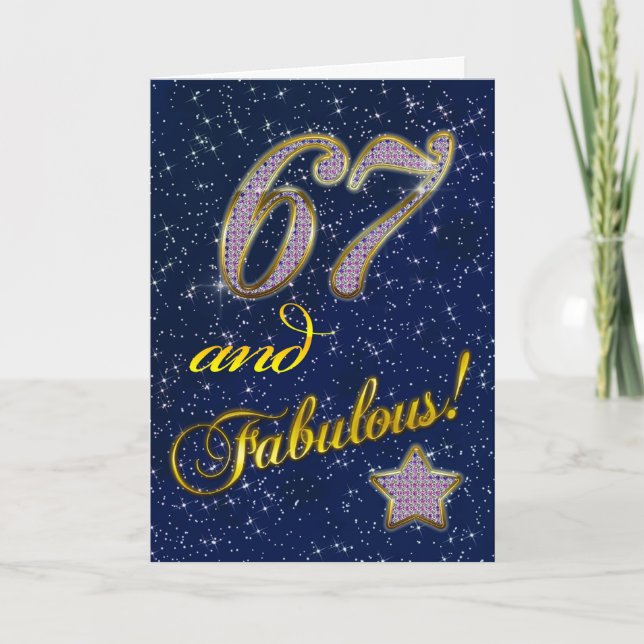 67. Geburtstagsfeier Einladung (Vorderseite)