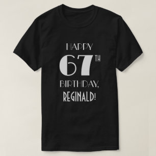 67. Geburtstagsparty - Art Déco Inspiriert Look S T-Shirt
