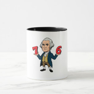 67 George Washington 7-6 Six Seven Meme 67 Tasse