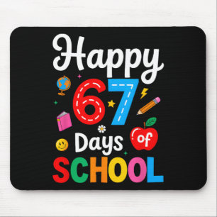 67 glückliche Schultage Lehrer Kinder Lustig 67 Me Mousepad