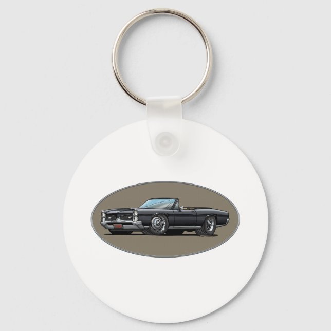 67 GTO_Black_Convt Schlüsselanhänger (Vorderseite)