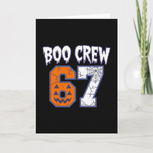 67 Halloween Boo Crew Sport Karte