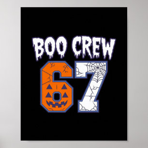 67 Halloween Boo Crew Sport Poster