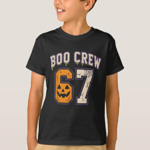 67 Halloween Boo Crew Sports Jersey Brainrot Meme T-Shirt