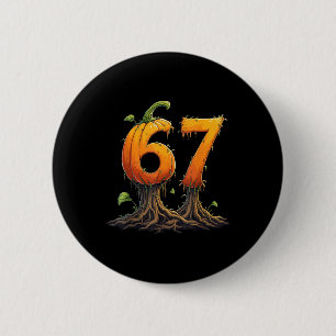 67 Halloween Brainrot Meme 6 7 Zahlen Sechs Sieben Button