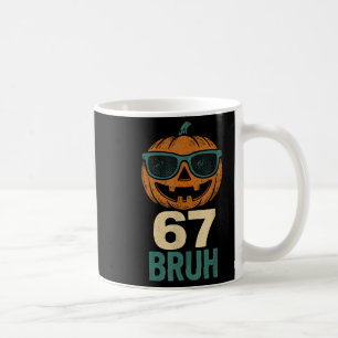 67 Halloween Bruh Kürbis 6-7 Meme Gen Alpha Slang Kaffeetasse