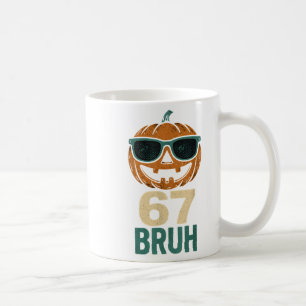 67 Halloween Bruh Pumpkin 6-7 Meme Gen Alpha Slang Kaffeetasse