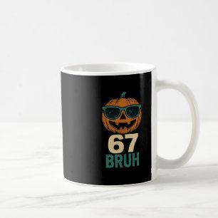 67 Halloween Bruh Pumpkin 6-7 Meme Gen Alpha Slang Kaffeetasse