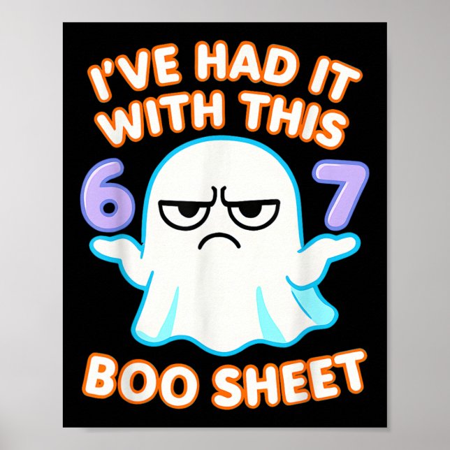 67 Halloween-Kostenüm Verflucht Folie 6 7 Meme Sec Poster (Vorne)