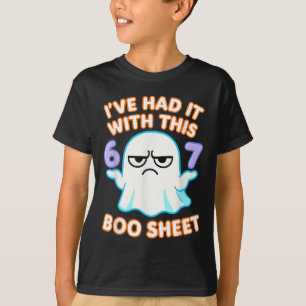 67 Halloween-Kostüm Boo Sheet 6 7 Meme Sechs Siebe T-Shirt