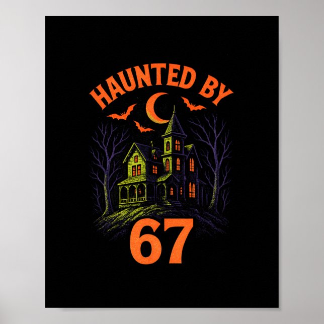 67 Halloween Kostüm Brainrot Lehrer 6-7 Meme Six Poster (Vorne)