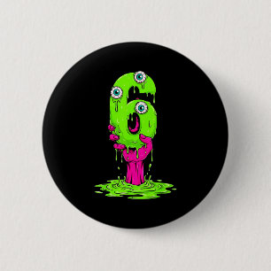 67 Halloween-Kostüm Lustige Zahl 6 Sechs Meme Für Button