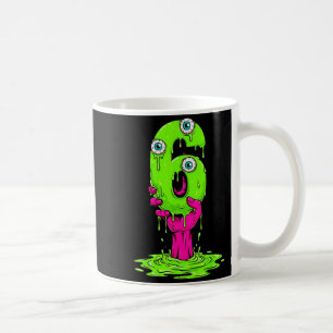 67 Halloween-Kostüm lustige Zahl 6 Sechs Meme für Kaffeetasse