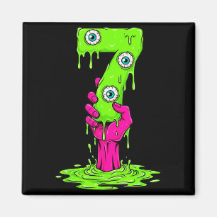 67 Halloween-Kostüm lustige Zahl 7 Sieben Meme für Magnet