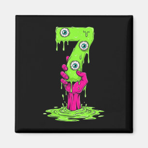 67 Halloween-Kostüm lustige Zahl 7 Sieben Meme für Magnet