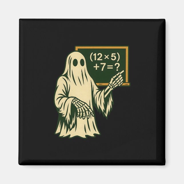 67 Halloween Lehrerin Ghost Six Sieben Meme Brainr Magnet (Vorne)