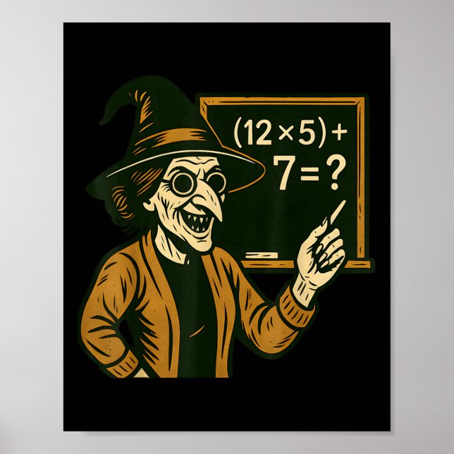 67 Halloween Lehrerin Sechs Sieben Meme Brainrot Poster